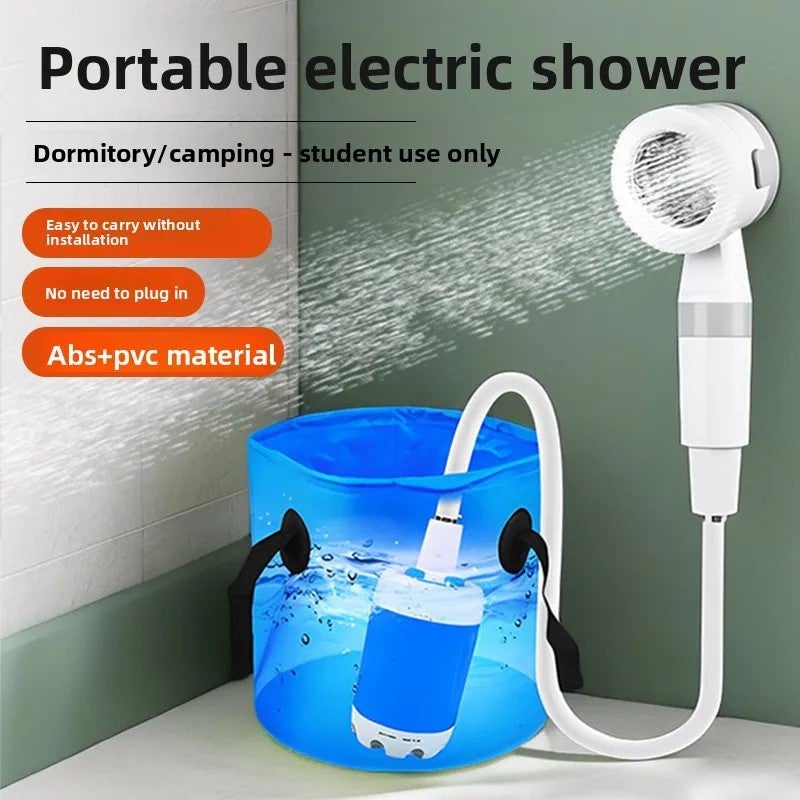 Bluejw Portable Camping Shower - USB Rechargeable Electric Shower Head for Hiking, Beach, Travel - Waterproof Handheld Showers - Image 3